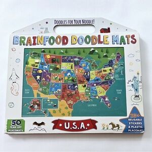 Doodle Mats USA Map for Kids